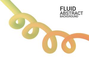 Modern abstract background using a 3d wave lequid and fluid that resembles a snake background vector