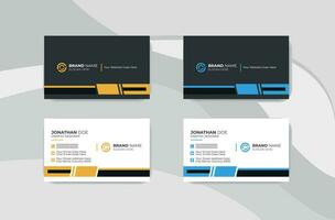 Professional business card design vector