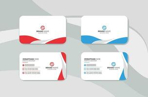 modern and simple visiting card vector