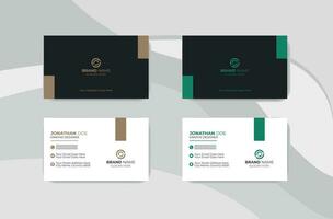 Professional business card design vector