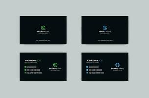 modern visiting card vector template