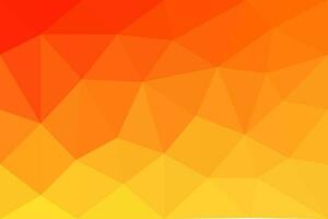 abstract background with triangles gradation red orange yellow vector