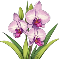 AI generated Thai Orchid Icon png