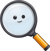 AI generated magnifying glass clipart ai generative png