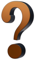 AI generated Question mark cartoon png