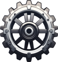 AI generated a gear wheel with a cog wheel on it ai generative png