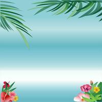 Tropical Beach Background vector