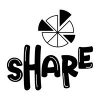 Trendy Share Concepts vector