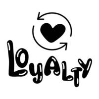 Trendy Loyalty Concepts vector