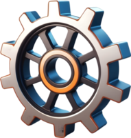 AI generated a gear wheel with a cog wheel on it ai generative png