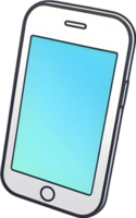 ai généré une intelligent téléphone avec une dessin animé ai génératif png