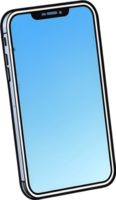 ai généré une intelligent téléphone avec une dessin animé ai génératif png