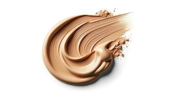 AI generated Smooth Foundation Swirl with Textured Powder Finish photo