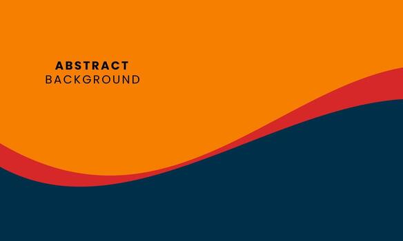 Simple abstract header wavy design background. Template color blank space for text. vector