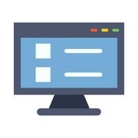 Online Test Vector Flat Icon For Personal And Commercial Use.