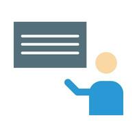 Teacher Vector Flat Icon For Personal And Commercial Use.