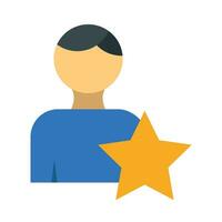 Employee Of The Month Vector Flat Icon For Personal And Commercial Use.