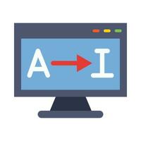 Traducción vector plano icono para personal y comercial usar.