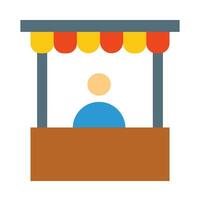 Shop Assistant Vector Flat Icon For Personal And Commercial Use.