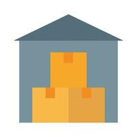 Warehouse Vector Flat Icon For Personal And Commercial Use.