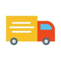 Delivery Truck Vector Flat Icon For Personal And Commercial Use.