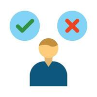 Decision Making Vector Flat Icon For Personal And Commercial Use.