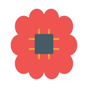 máquina aprendizaje vector plano icono para personal y comercial usar.