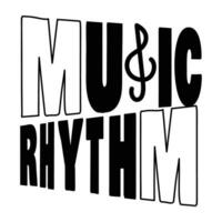 Trendy Music Rhythm vector