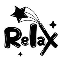 Trendy Relax Concepts vector