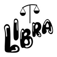Trendy Libra Sign vector