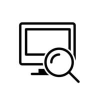 Search icon vector. increase illustration sign. magnifier symbol or logo. vector