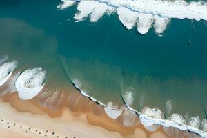 ai generado Copiar espacio tropical playa paisaje ai generativo foto