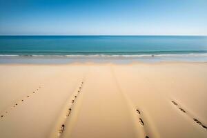 ai generado Copiar espacio tropical playa paisaje ai generativo foto