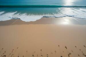 ai generado Copiar espacio tropical playa paisaje ai generativo foto