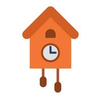 Cuckoo Clock Vector Flat Icon For Personal And Commercial Use.