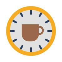 Coffee Time Vector Flat Icon For Personal And Commercial Use.