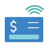 Contactless Vector Flat Icon For Personal And Commercial Use.