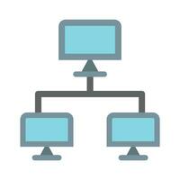 Peer To Peer Vector Flat Icon For Personal And Commercial Use.