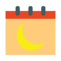 Luna calendario vector plano icono para personal y comercial usar.