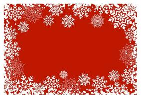 Christmas snowflake border vector