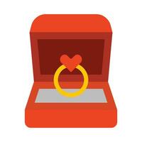 Ring Box Vector Flat Icon For Personal And Commercial Use.