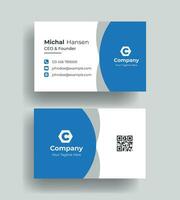 vector clean Professional modern simple unique blue minimalist gold elegant vector style modern business card template