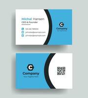 vector clean Professional modern simple unique blue minimalist gold elegant vector style modern business card template