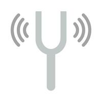 Tuning Fork Vector Flat Icon For Personal And Commercial Use.