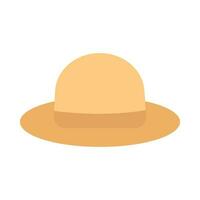 blanco sombrero vector plano icono para personal y comercial usar.