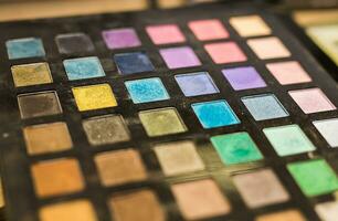 Colorful eyeshadow palette photo