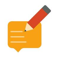 Write Message Vector Flat Icon For Personal And Commercial Use.
