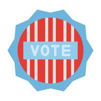 Vote Badge Vector Flat Icon For Personal And Commercial Use.