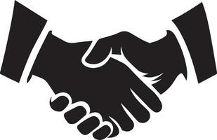 hand shake vector silhouette 2