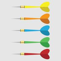 Dart Arrow Game Set vector